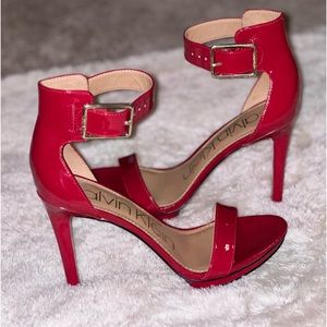 Calvin Klein Patent Red Heels